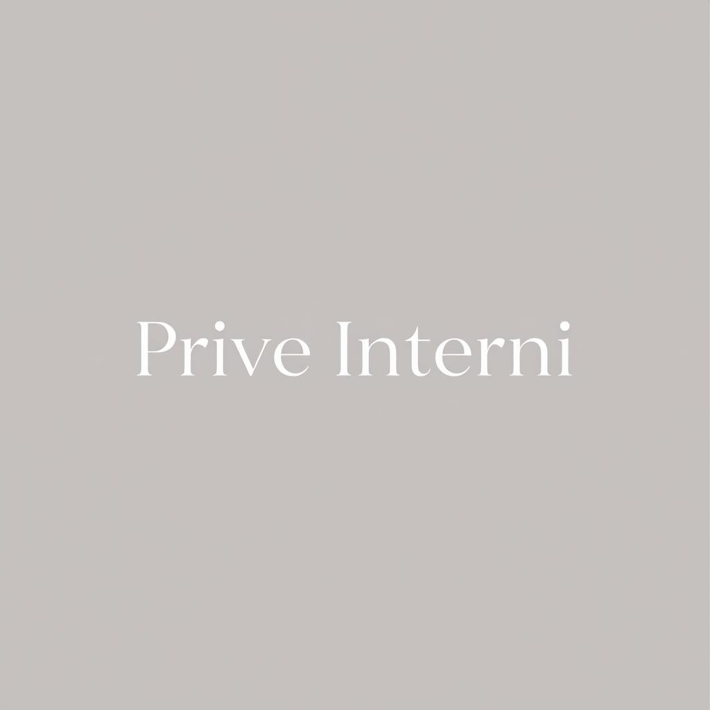 A modern, minimalist logo for 'Prive Interni', a high-end interior design company