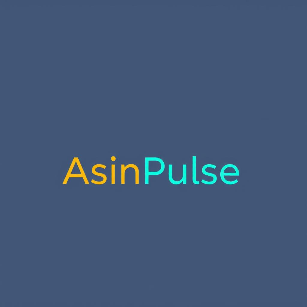 A simple and unique logo design for 'AsinPulse', an MVP of a new Amazon Seller product research SaaS app