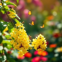 An elegant portrayal of Madhavi Lata, a beautiful flowering vine known for its enchanting blossoms