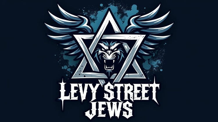 A professional sports team logo for the 'Levy Street Jews', featuring a bold and modern design