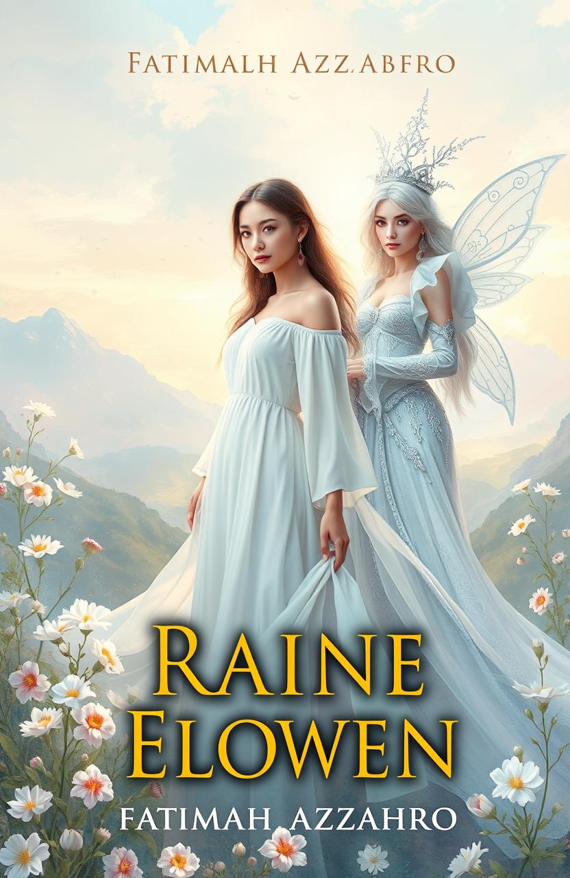 A stunning book cover design for 'Raine Elowen' by Fatimah Azzahro