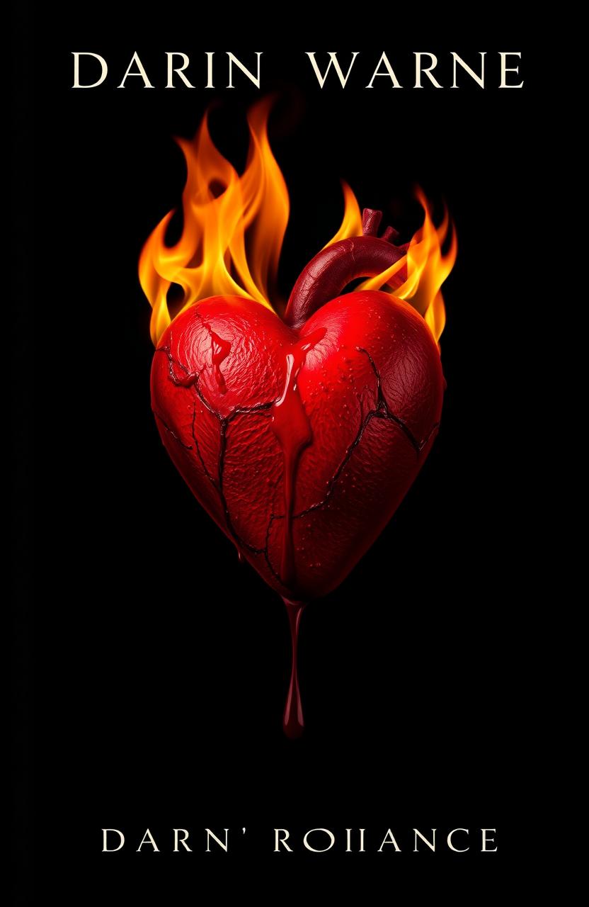 A dark romance book cover featuring a black background