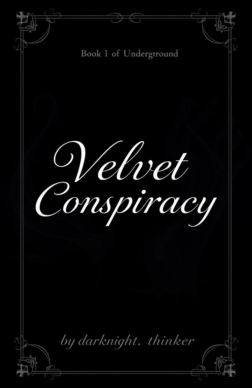A book cover for the title "Velvet Conspiracy" that embodies a soft, alluring facade concealing a brutal underground empire