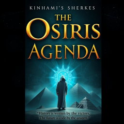 A captivating and mysterious book cover design for 'The Osiris Agenda'