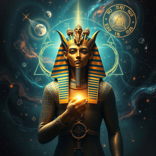 A visually striking artwork inspired by 'The Osiris Agenda'