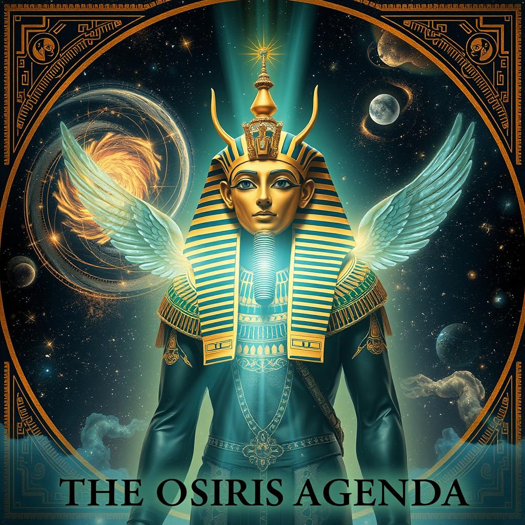 A visually striking artwork inspired by 'The Osiris Agenda'