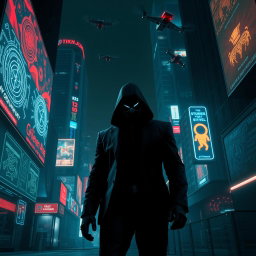 A gripping and dramatic scene depicting a conspiracy thriller in a near-future setting inspired by 'The Osiris Agenda'