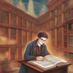 A high-quality cover page for a book, featuring an intricately detailed digital art image of a young mathematician named Alan in a bustling cityscape of Mathematica