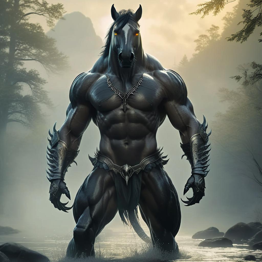 Mythical Horse-Warrior: Strength Meets Fantasy