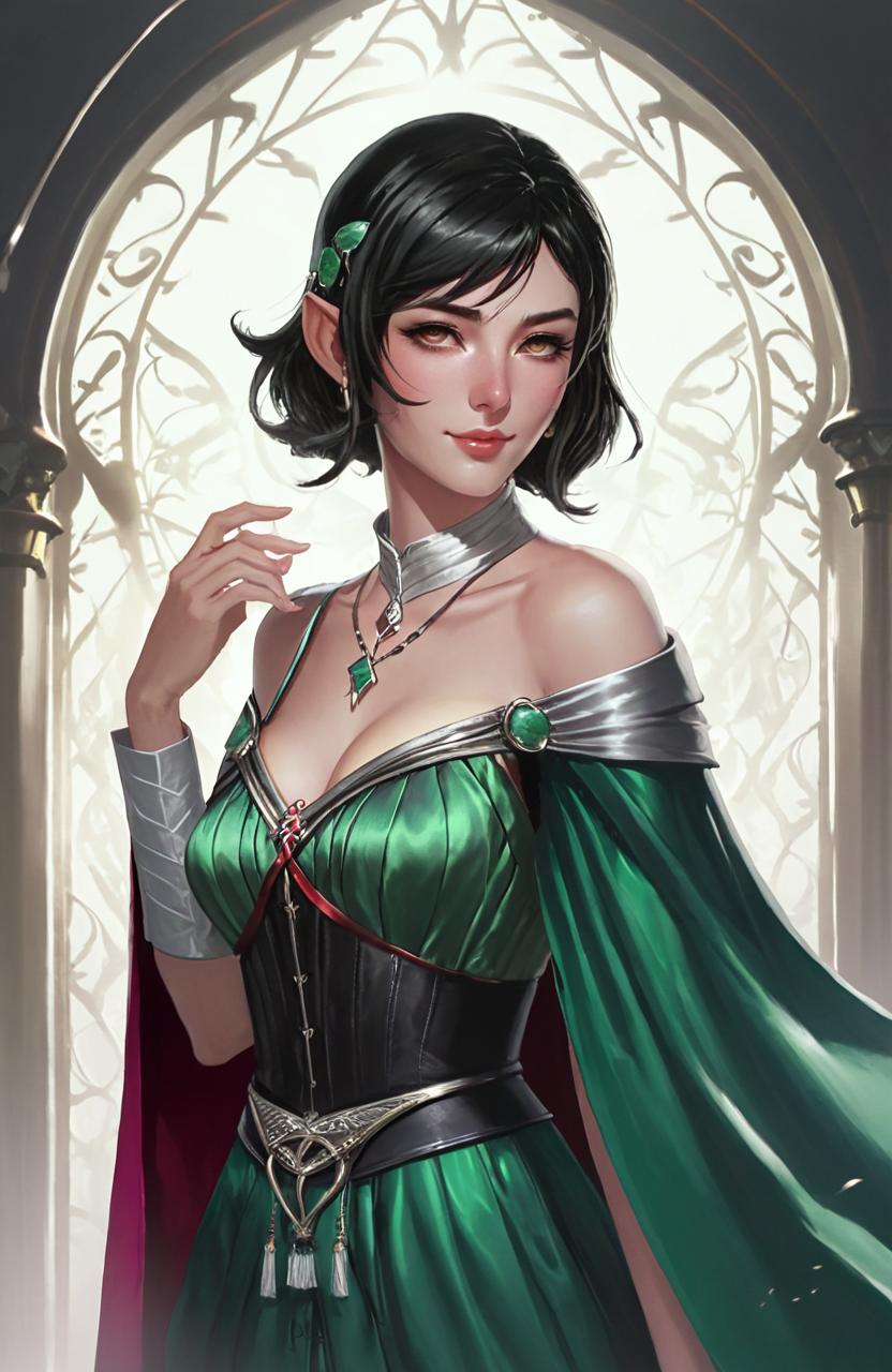 Elegance at the Doorway: A Captivating Illusion