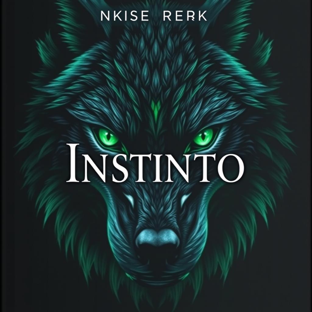 Una portada impactante para una novela distópica titulada 'Instinto'