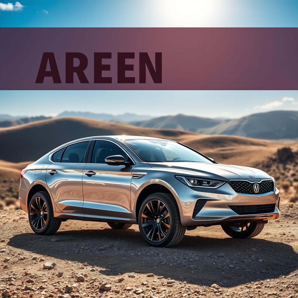 A sedan car designed with high ground clearance, showcasing its sleek and modern design