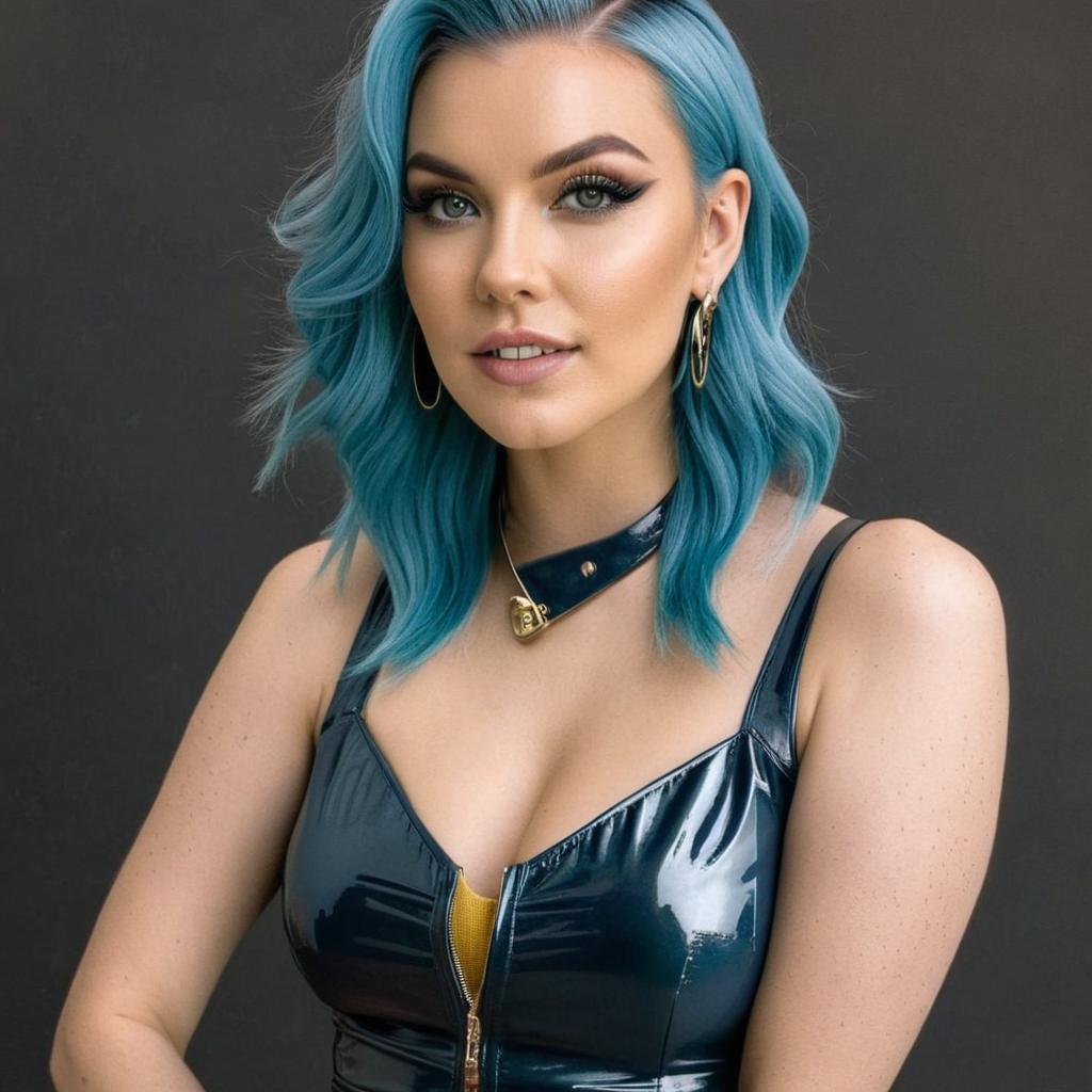 Bold Elegance: A Blue Wig Fashion Statement