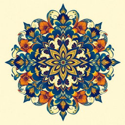 A beautiful, intricate design featuring a seamless blend of modern and traditional elements