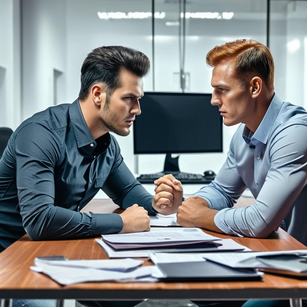 Engaging Business Collaboration: A Productive Office Scene