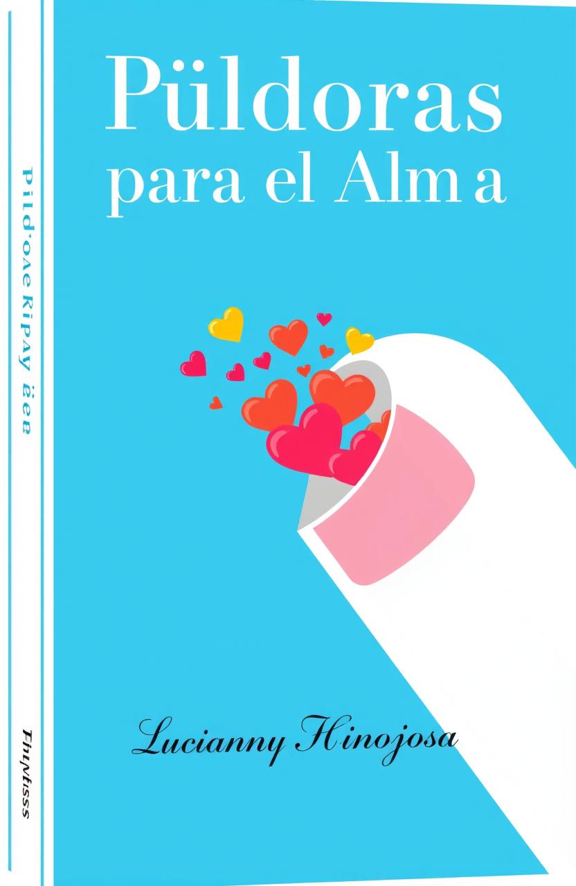 A minimalist and elegant book cover design featuring the title 'Píldoras para el Alma'