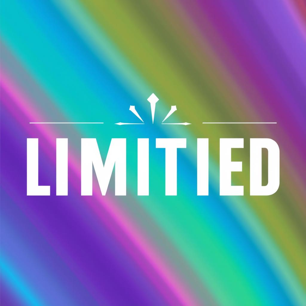 A vibrant and sleek design, featuring modern graphics that incorporate the word 'LIMITED' prominently in a bold font