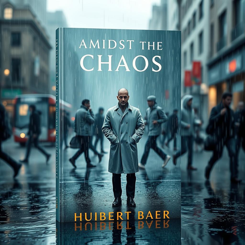 A striking book cover for 'Amidst the Chaos' by Huibert Baer