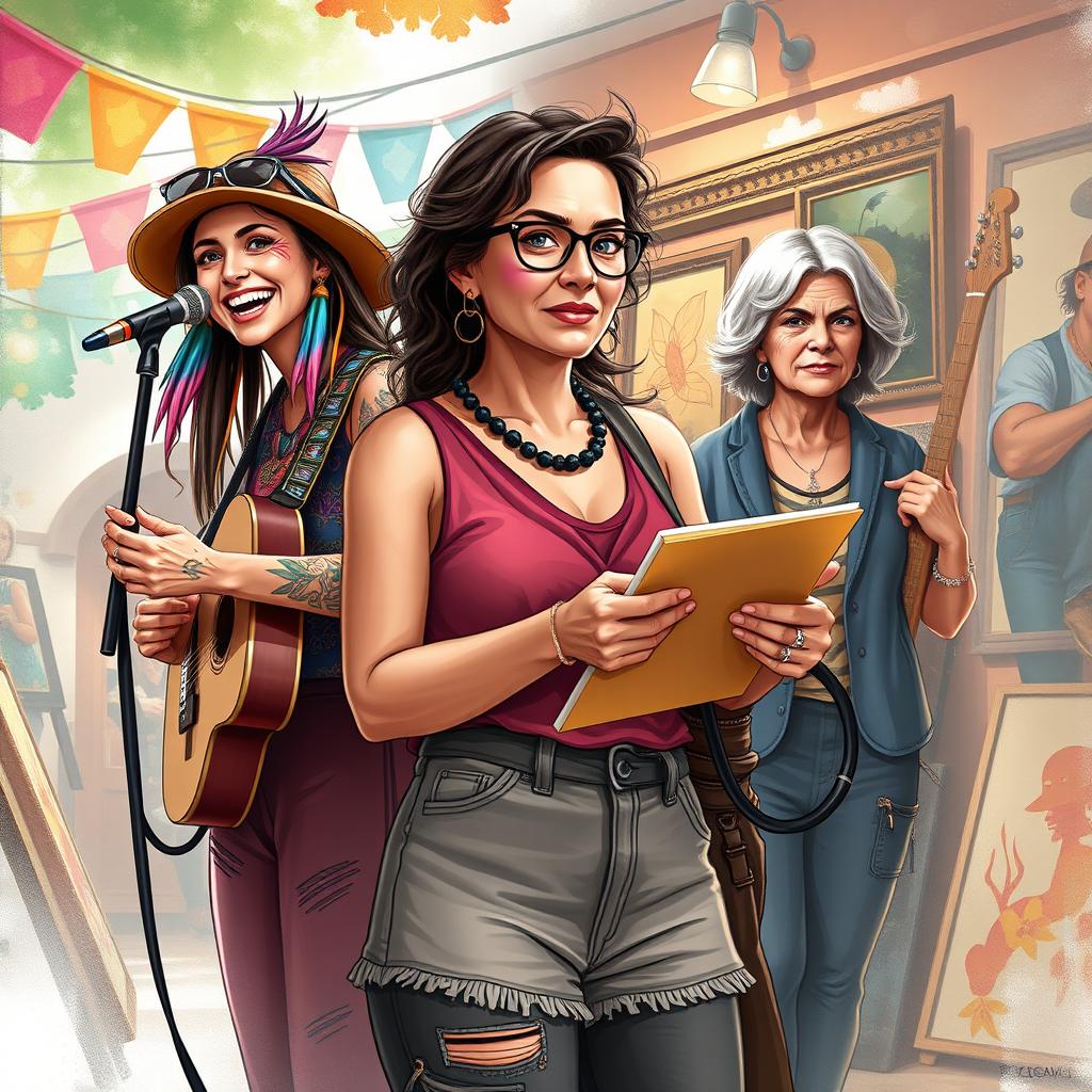 A captivating Wattpad header featuring a diverse character lineup that visually represents the essence of the story
