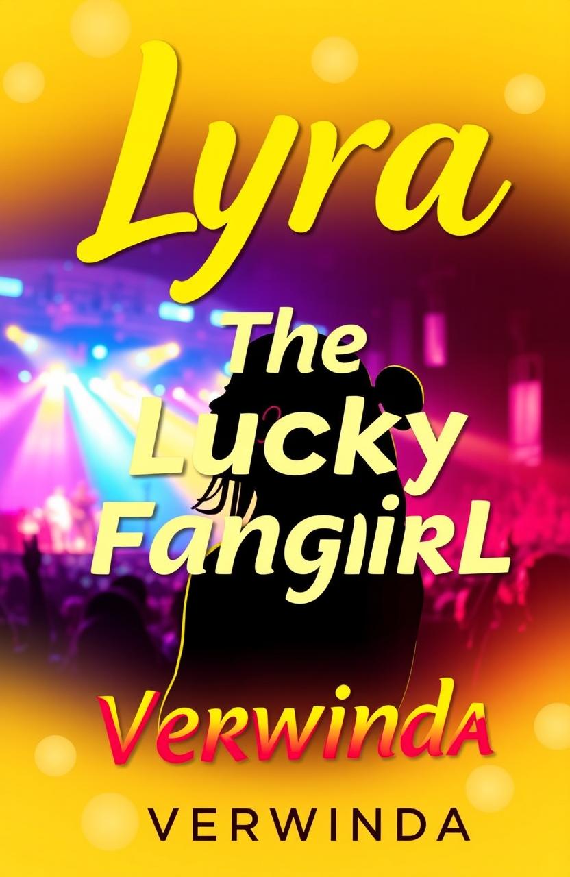 The cover of a book titled 'Lyra The Lucky Fangirl', authored by Verwinda