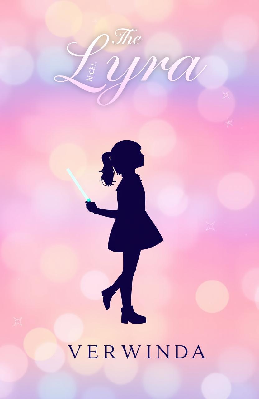 The cover of a book titled 'Lyra The Lucky Fangirl' by author Verwinda, showcasing an aesthetic background