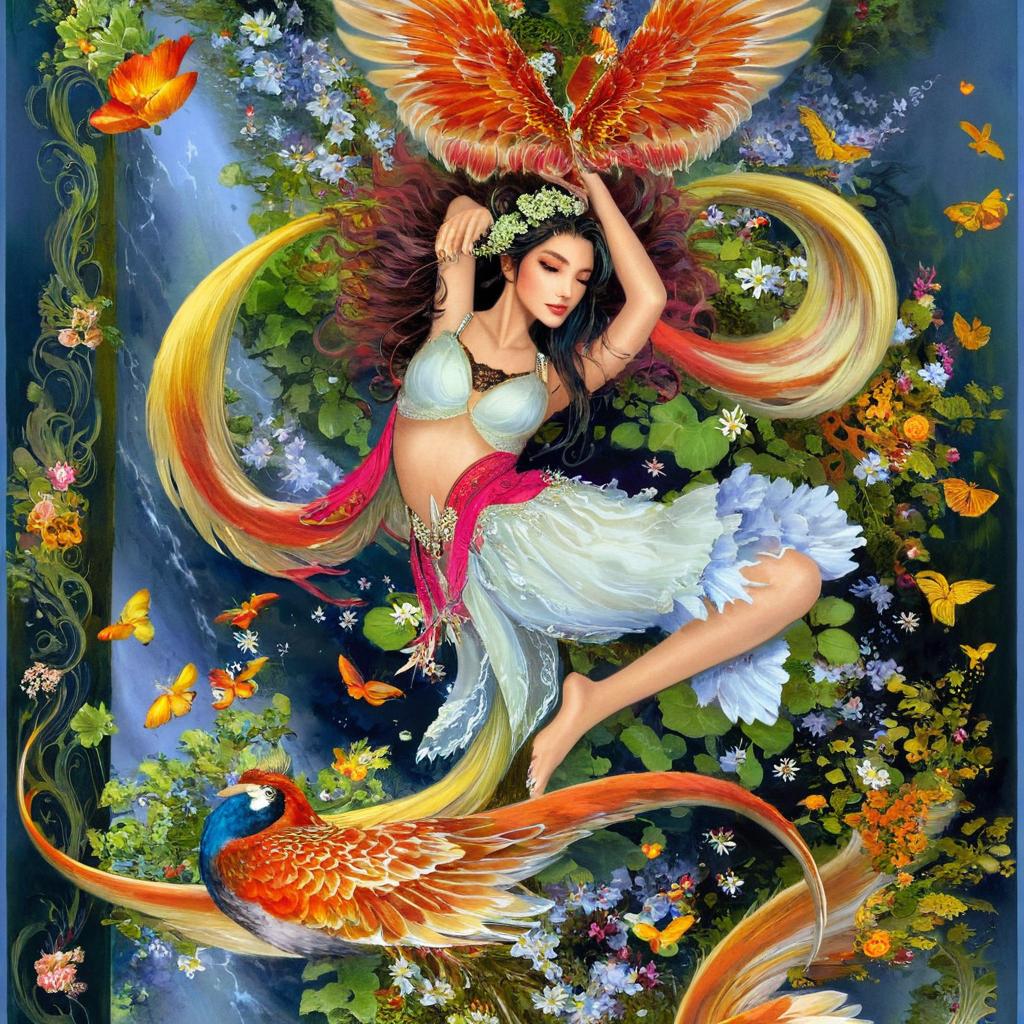 Embrace Mythology: Floral Headdress Fairy