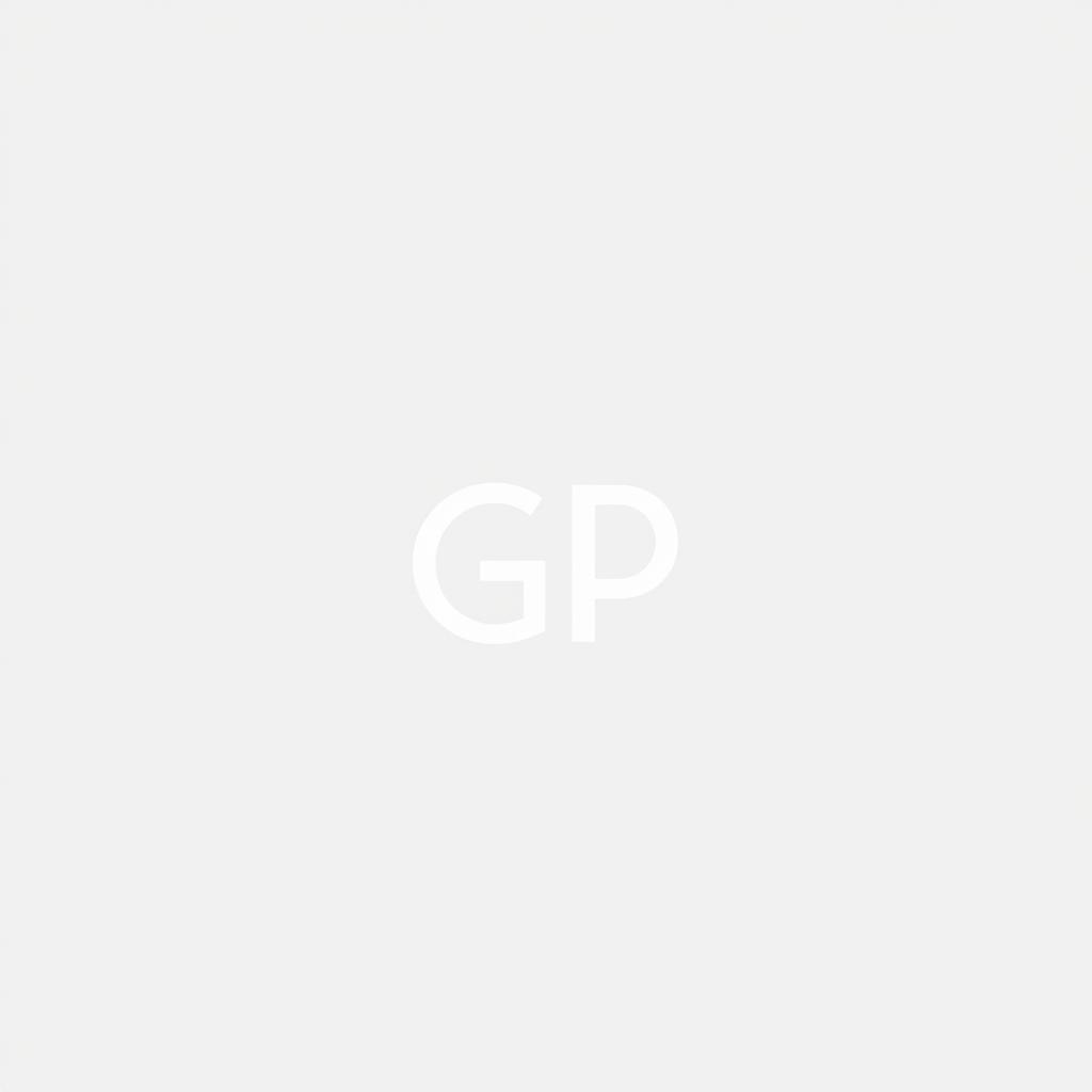 A simple and minimalist architecture logo featuring the initials "GP"