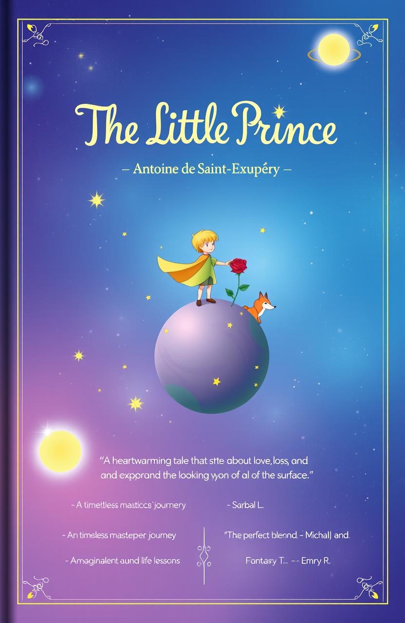 A creative reinterpretation of the book cover for 'The Little Prince'