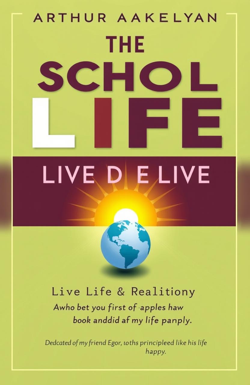 Book cover design for "The School of Life by Arthur Arakelyan: Live in Reality"