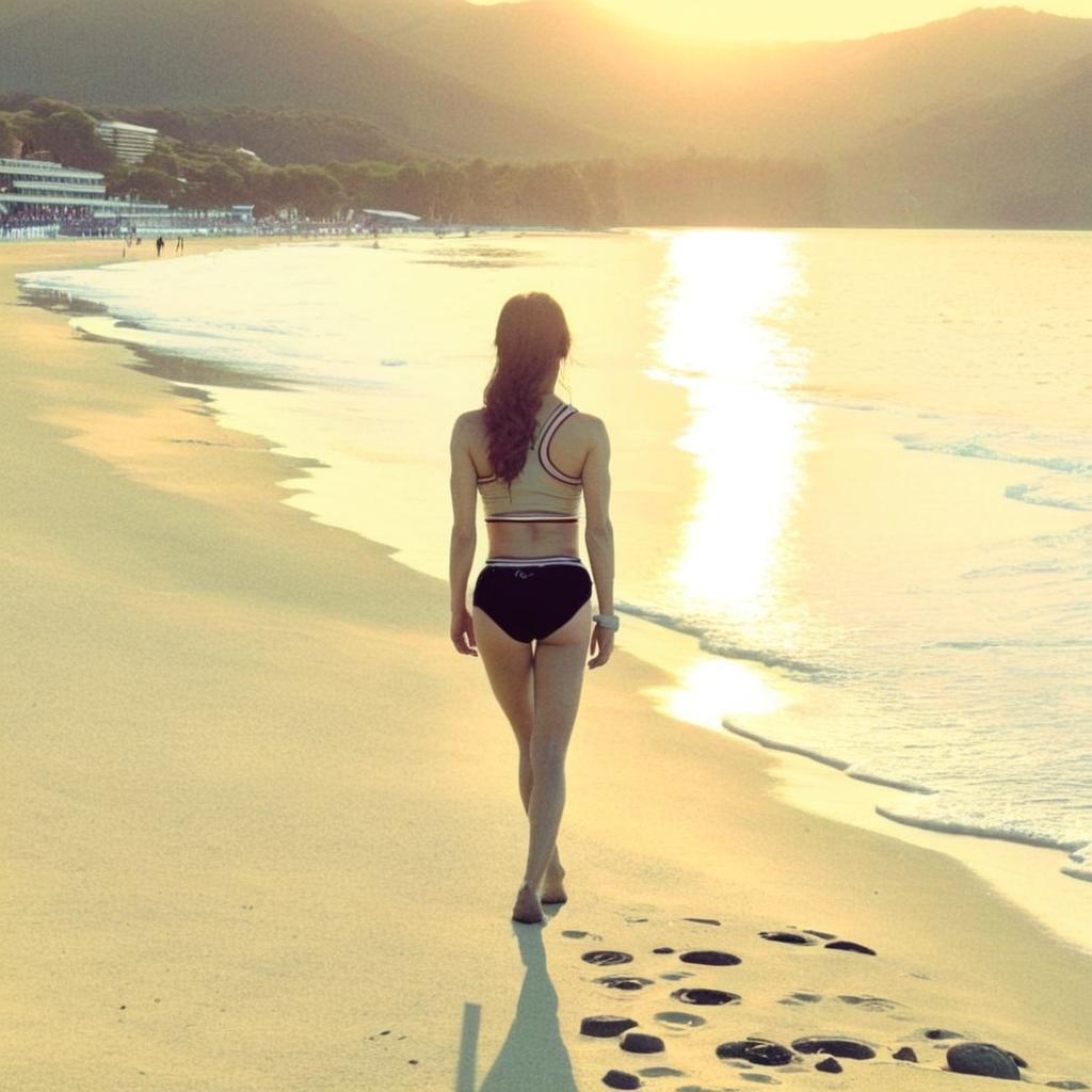 Embrace the Magic of a Sunset Beach Walk