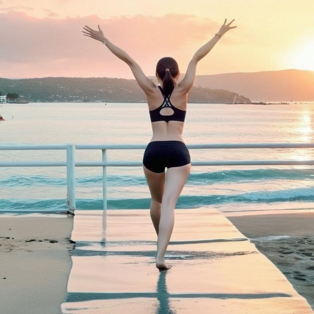 Sunset Serenity: Yoga on the Beach