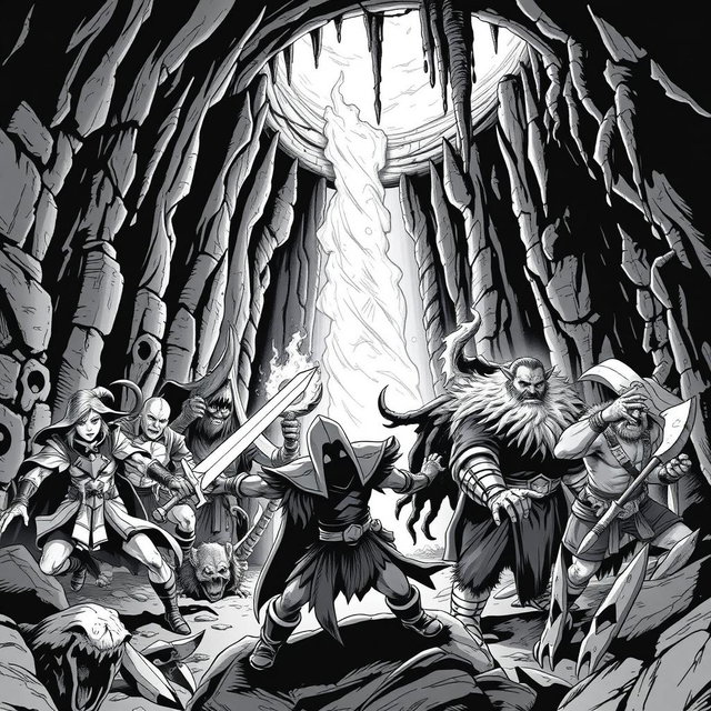Epic Dungeon Exploration: Join a Diverse Party of Adventurers
