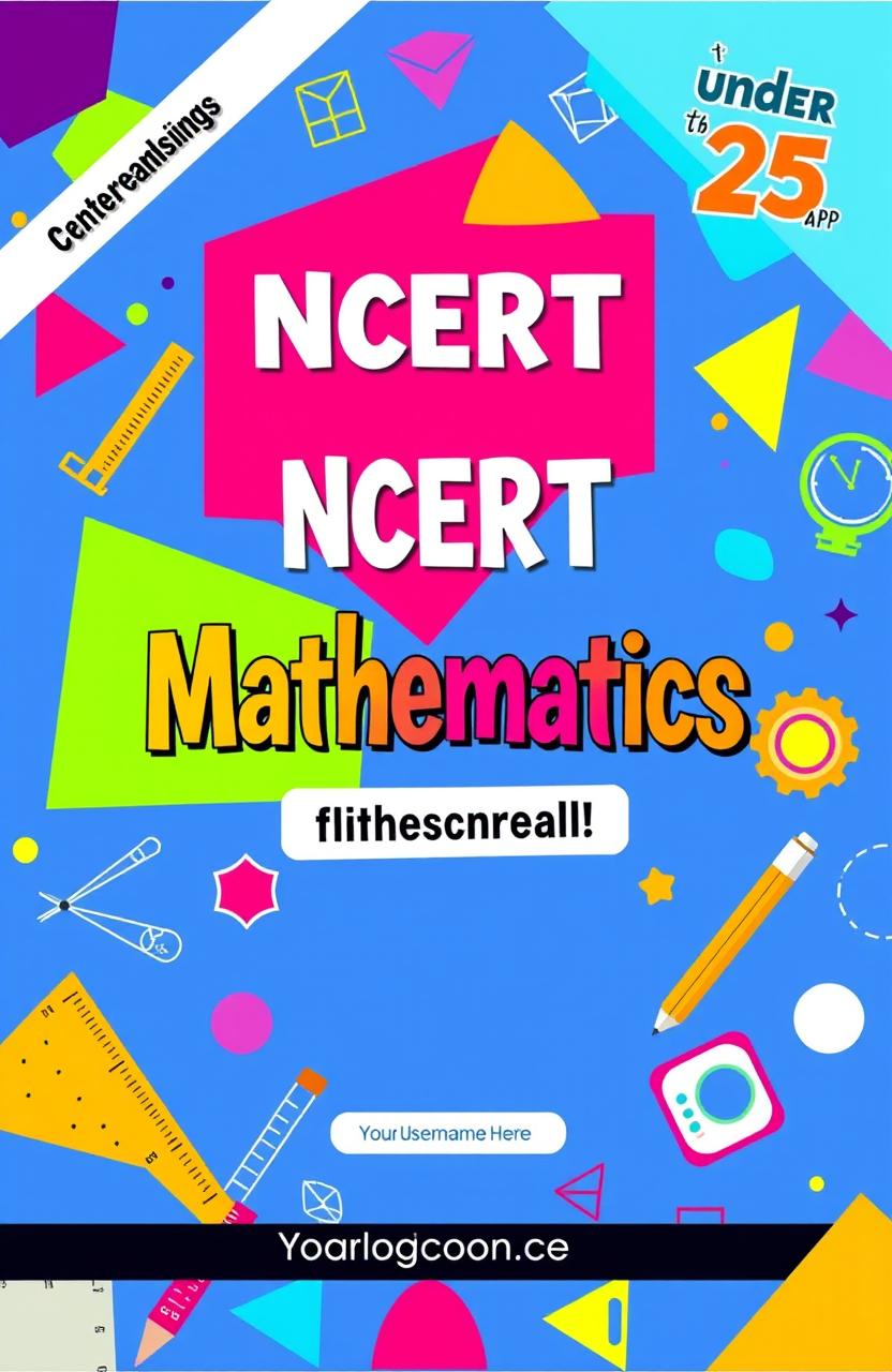 Engaging NCERT Mathematics Textbook Cover Design