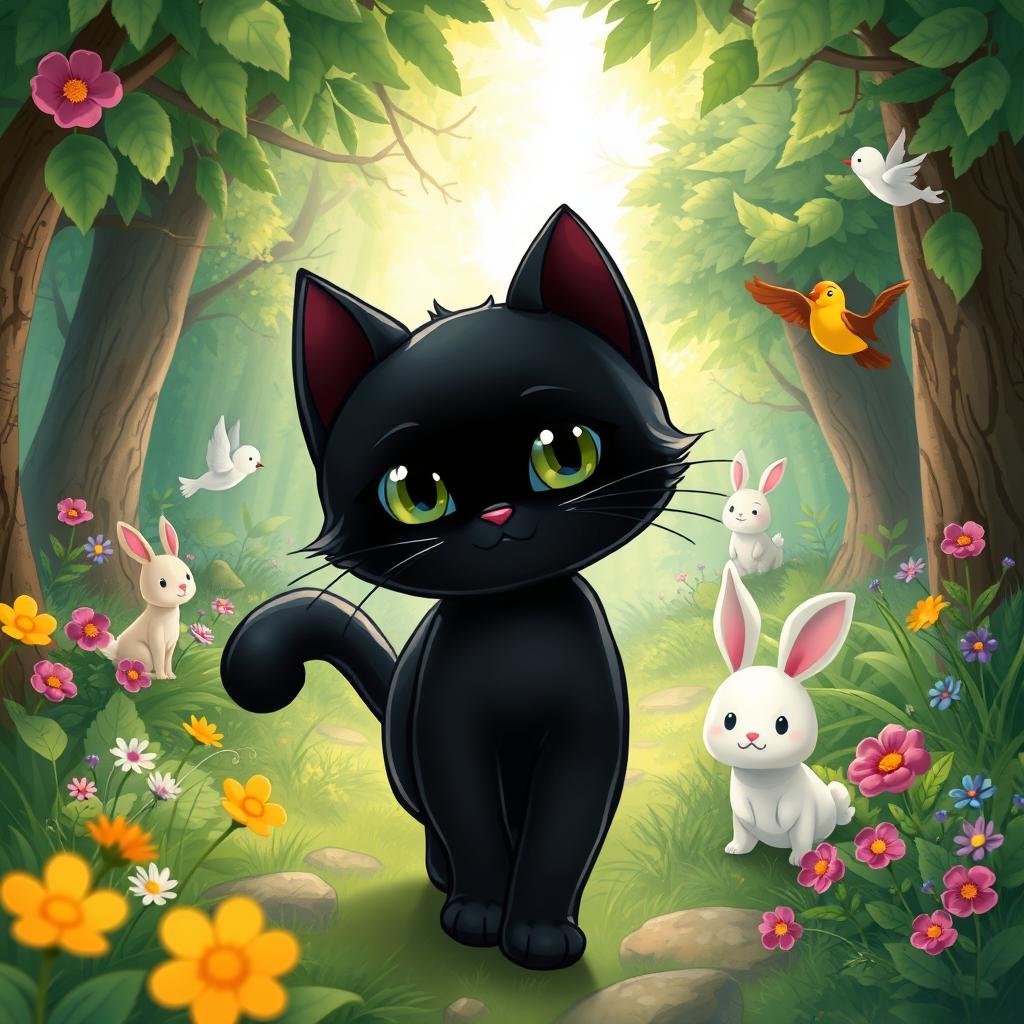 A captivating fable about a black cat that emphasizes themes of unity and acceptance despite differences