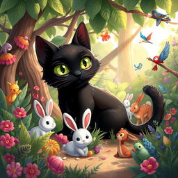 A captivating fable about a black cat that showcases themes of uniqueness and acceptance