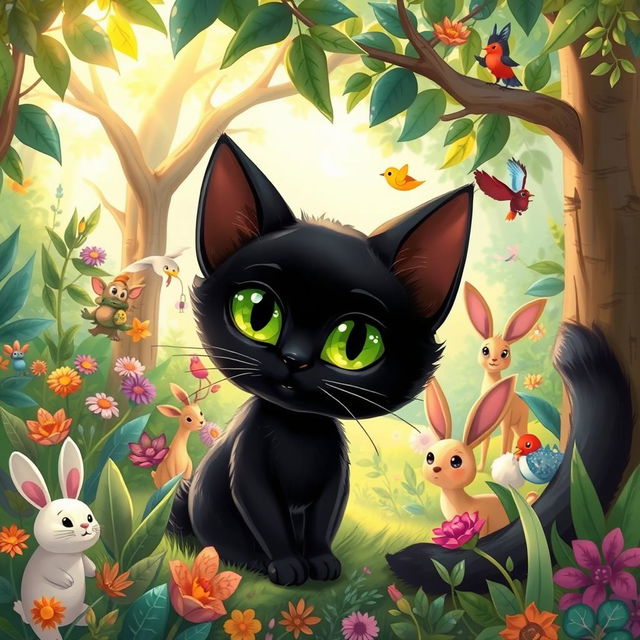 A captivating fable about a black cat that showcases themes of uniqueness and acceptance