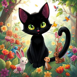 A captivating fable about a black cat that showcases themes of uniqueness and acceptance