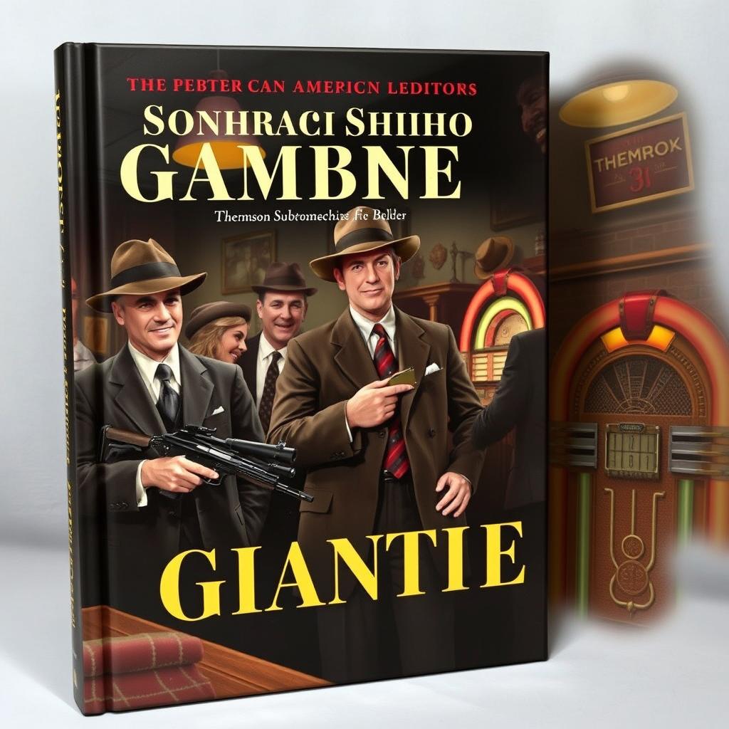 A book cover depicting 1950s American gangsters in a smoky bar scene