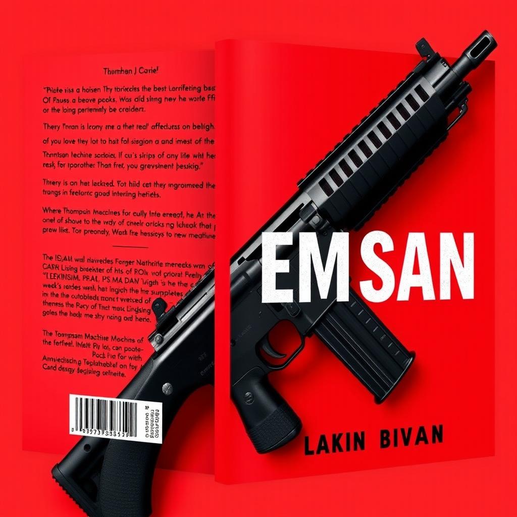 A striking book cover design featuring a bold red background