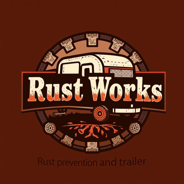 Vintage Logo Design for Rust Works