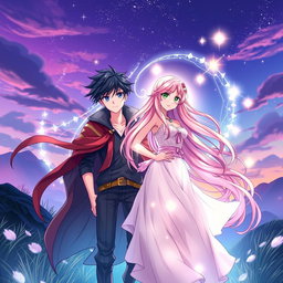 An anime-style book cover featuring the theme of 'Souls Bound by Destiny' without displaying the title