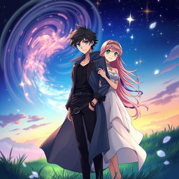 An anime-style book cover featuring the theme of 'Souls Bound by Destiny' without displaying the title