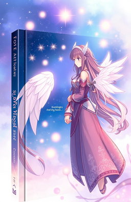An enchanting book cover featuring a beautifully illustrated anime design