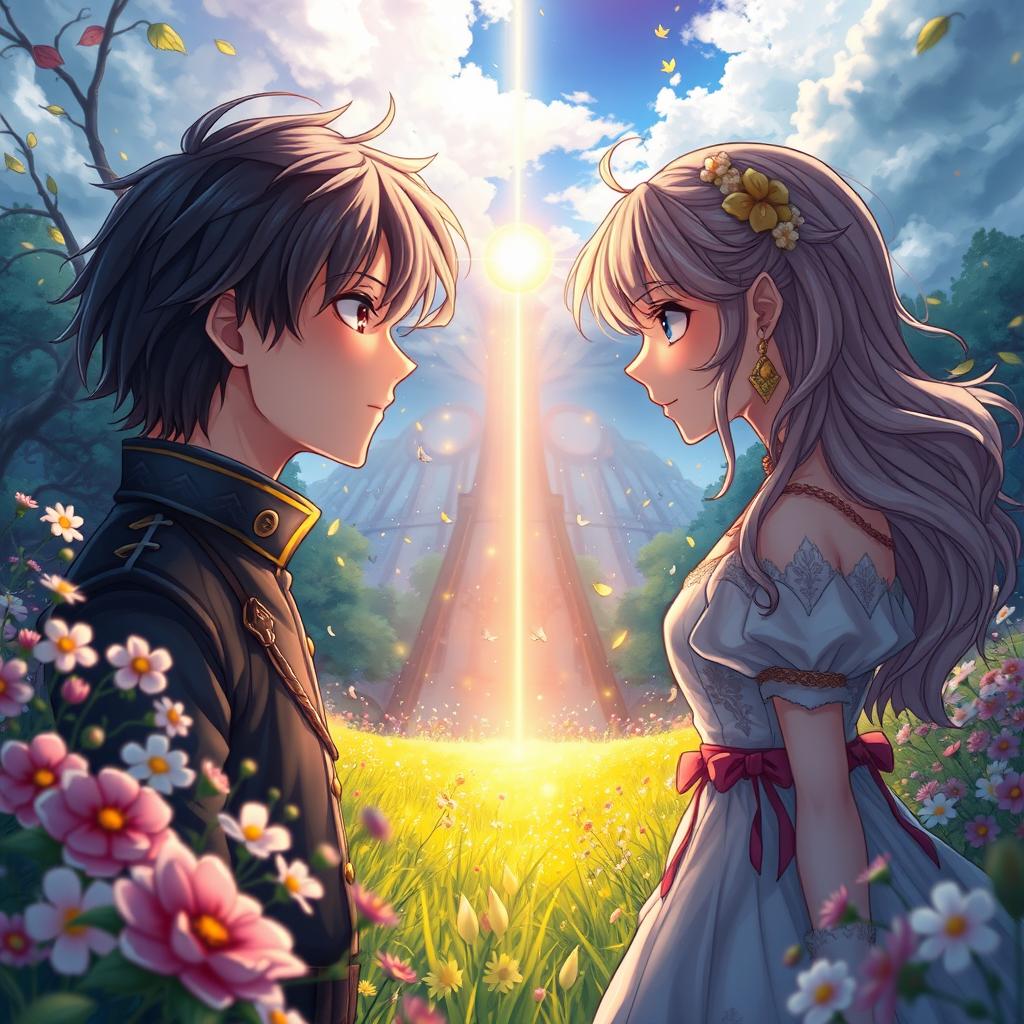 An evocative book cover featuring a stunning anime design