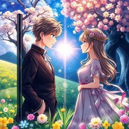 An evocative book cover featuring a stunning anime design