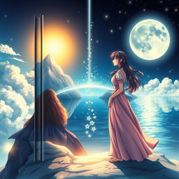 An eye-catching book cover featuring an anime design that illustrates the theme of souls bound by destiny