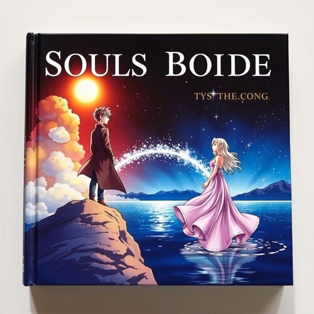 An eye-catching book cover featuring an anime design that illustrates the theme of souls bound by destiny