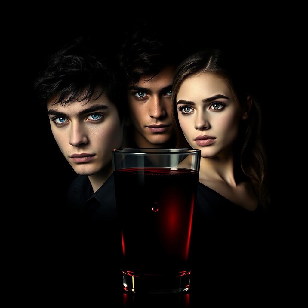 A book cover inspired by the enigmatic poster of 'The Originals', featuring a deep black background that enhances the mysterious atmosphere