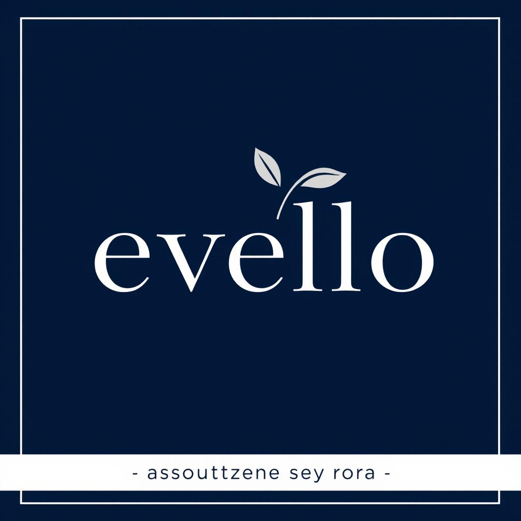 Design a sophisticated and elegant logo for 'Evello', an upscale medical spa based in Aiken, SC