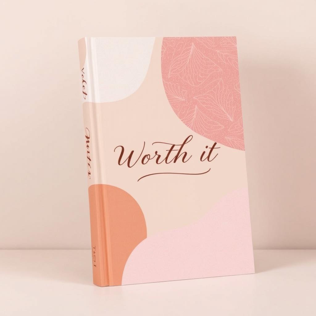 A book cover featuring a warm, earthy color palette with soft browns, blush pinks, and subtle lavender tones, designed to evoke a sense of intimacy and calm